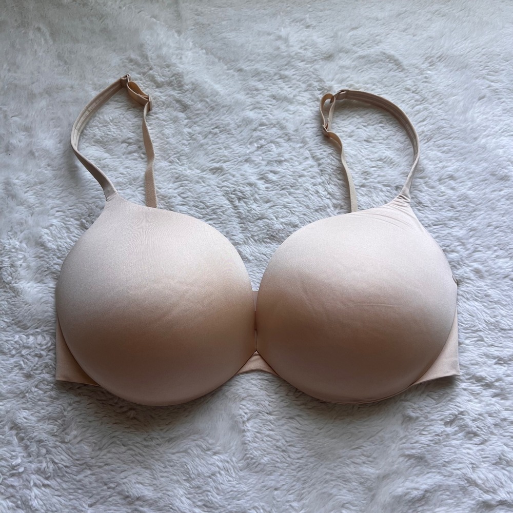 SKIMS Ultimate Teardrop Push-Up Bra Nude Beige 34DD Underwire Padded Lift NWOT